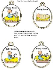 Christmas Ornament Cutouts For Sunday School